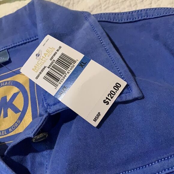 MK Oxford Blue stretch denim jacket. XL. NWT - Picture 6 of 11